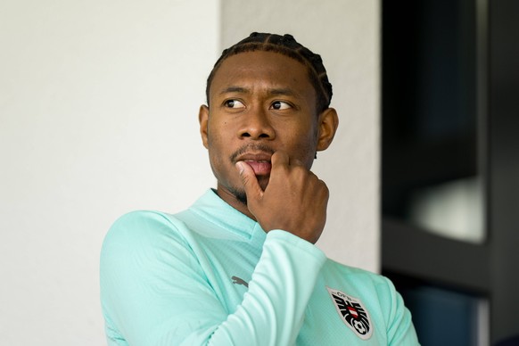 SOCCER - UEFA EURO, EM, Europameisterschaft,Fussball 2024 BERLIN,GERMANY,13.JUN.24 - SOCCER -UEFA EURO 2024, OEFB, Oesterreichischer Fussball-Bund, training. Image shows David Alaba AUT. PUBLICATIONxN ...