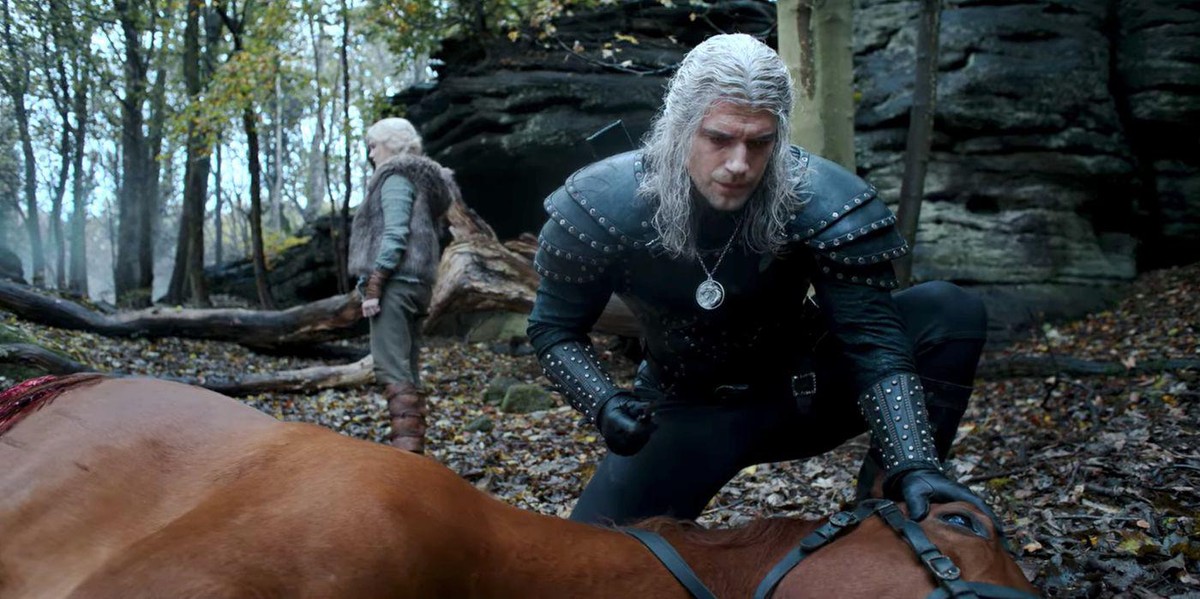 Geralt nimmt Abschied von Plötze.