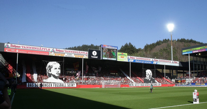 Die Fans des SC Freiburg machten sich eindeutig gegen Sexismus stark.