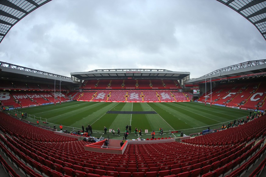 England v New Zealand Autumn International Series General view ahead of England vs New Zealand during the Autumn International Series match at Anfield, Liverpool PUBLICATIONxNOTxINxUK Copyright: xStep ...