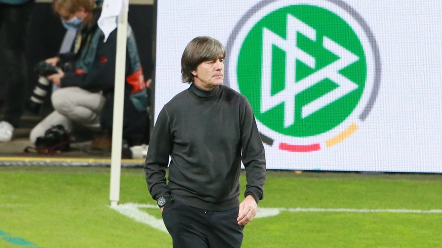 Deutsche Herren Fußball Nationalmannschaft in Köln, Länderspiel, Deutschland vs. Türkei, Testspiel im Kölner RheinEnergiestadion, Joachim Löw, Bild: 07.10.2020 *** Sport German Mens National Football  ...