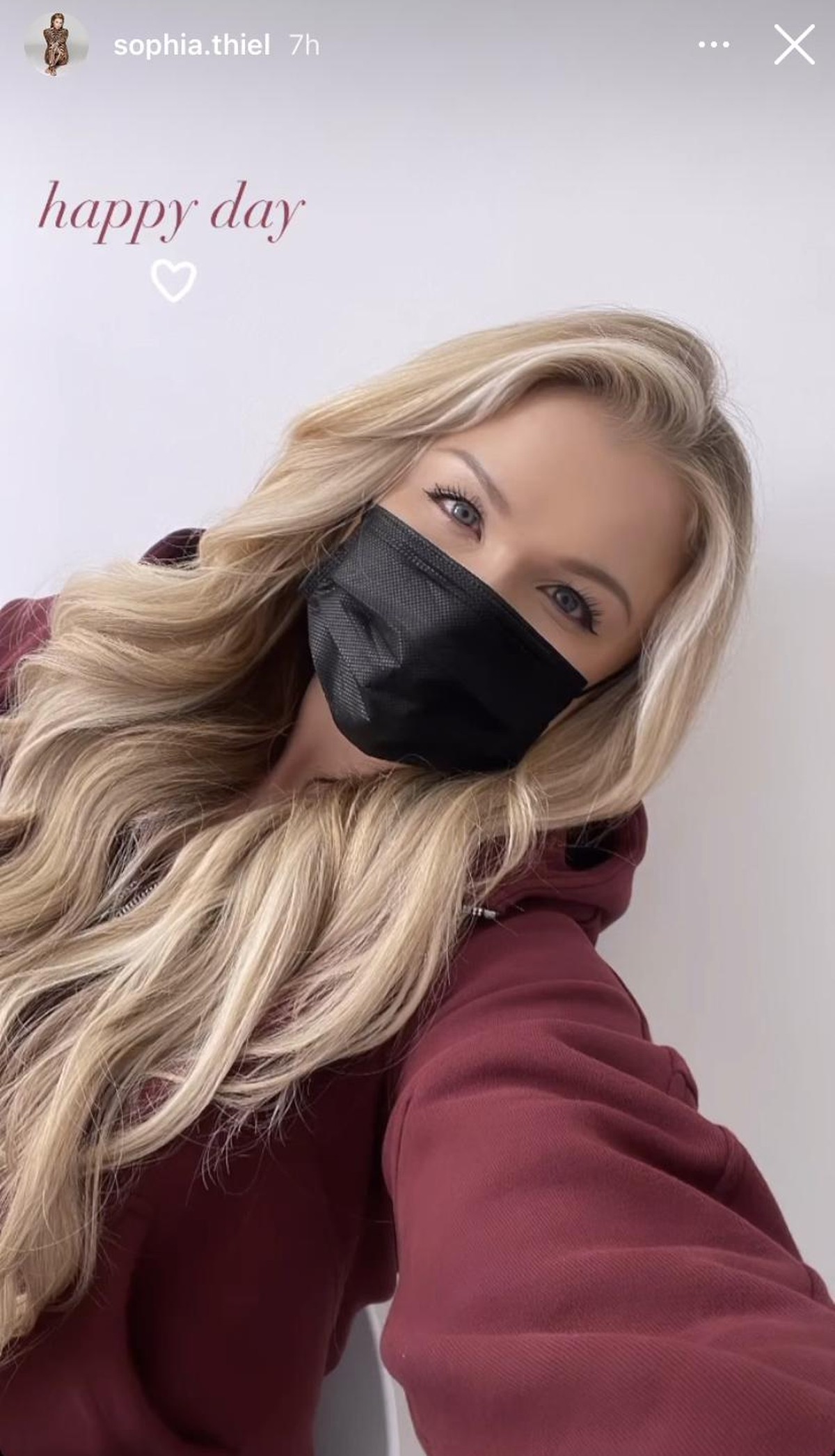 Dieses Bild postete Sophia in ihrer Story.