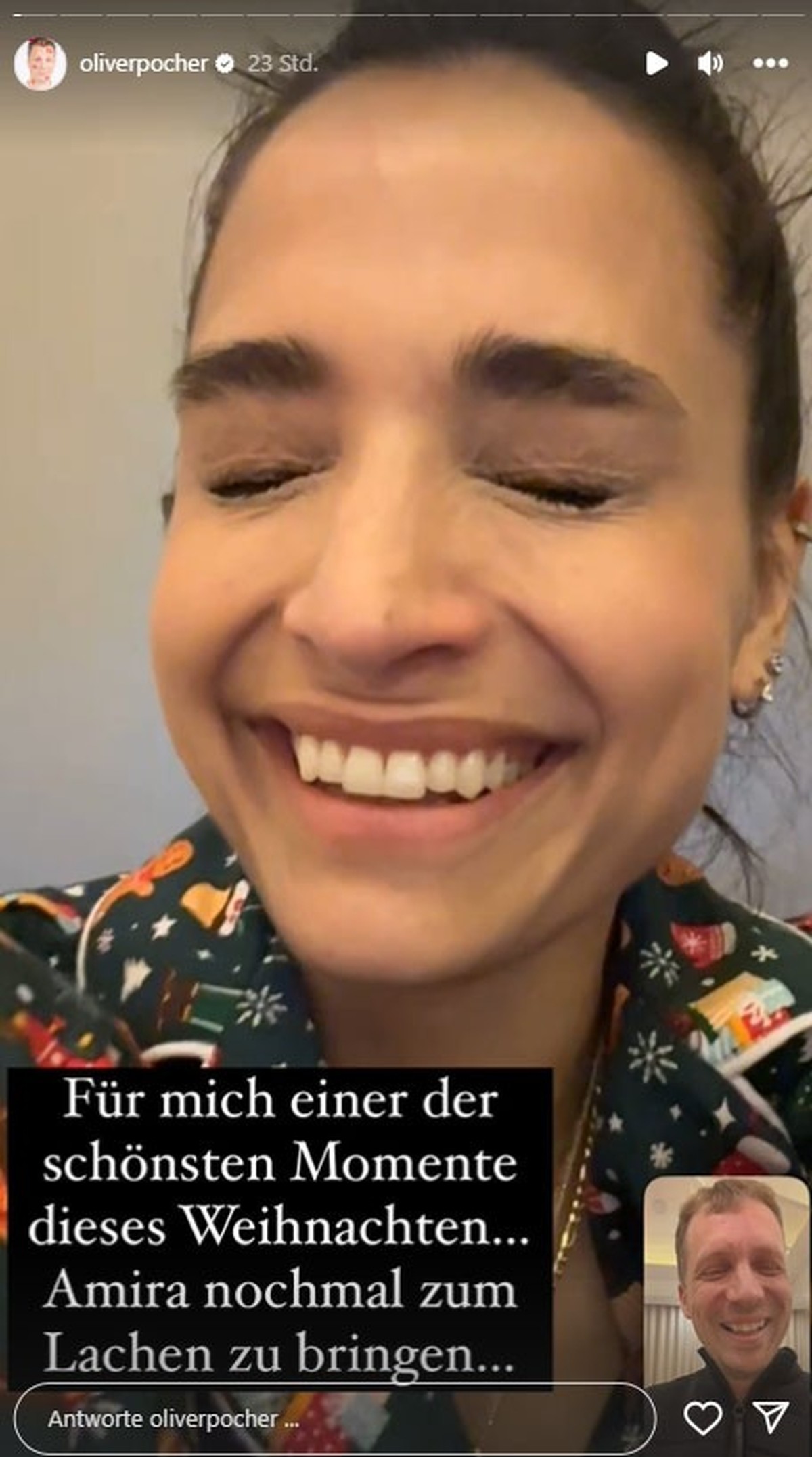 Zwischen Amira und Oliver Pocher läuft es offenbar wieder besser.