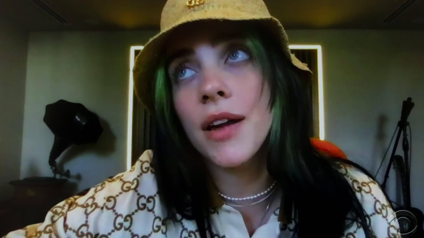 February 24, 2021, New York, New York, USA - Musician BILLIE EILISH, the subject of a new documentary, The World s a Little Blurry, premiering on Friday, February 26 in theaters and on Apple TV Plus,  ...