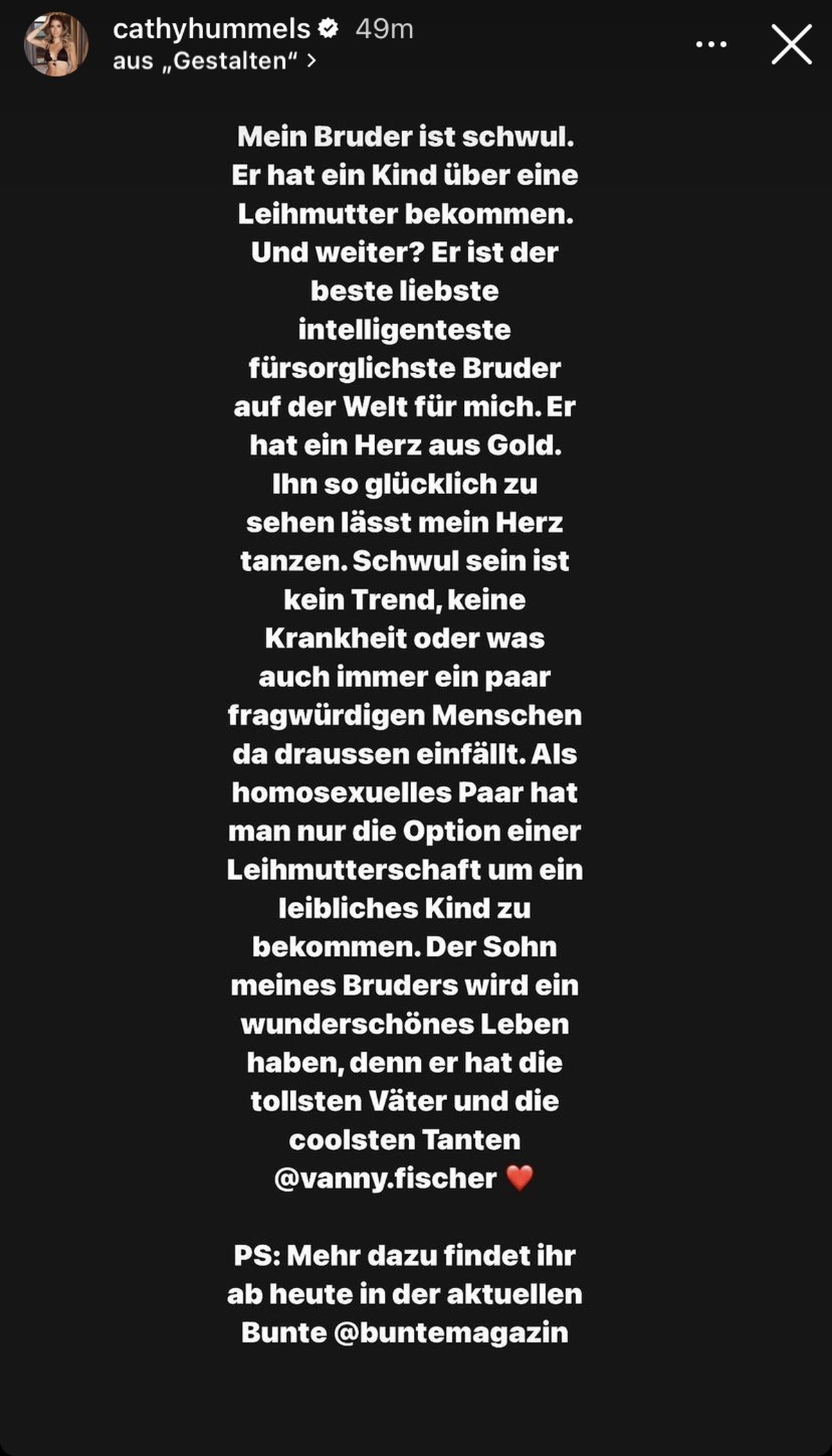 Cathy setzt sich für ihren Bruder Sebastian ein.