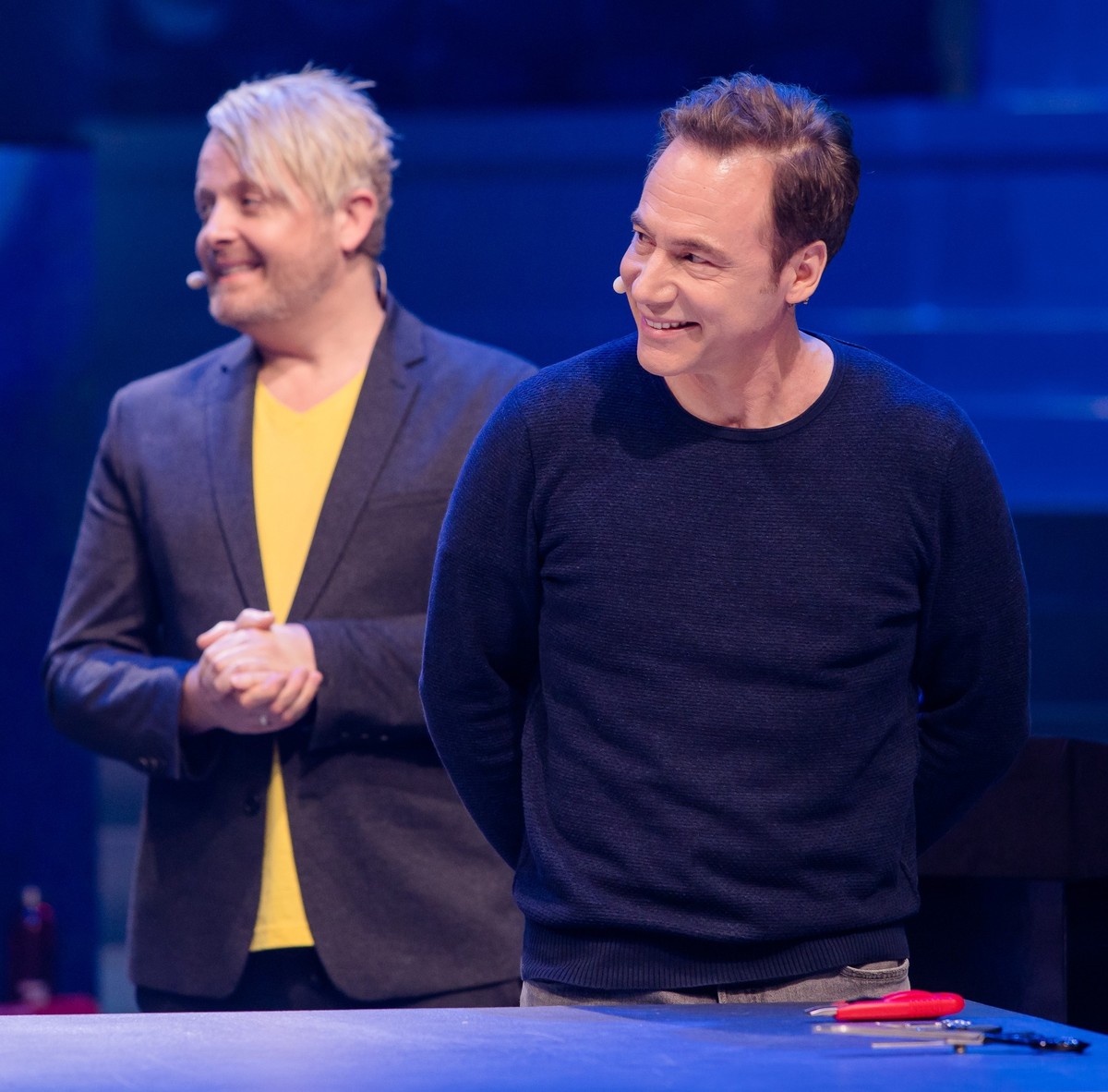 Michael "Bully" Herbig und Ross Antony duellierten sich mit Joko und Klaas.