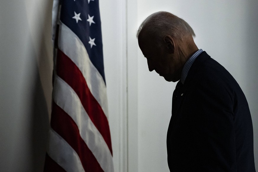 U.S. President Joe Biden leaves after speaking in the Eisenhower Executive Office Building in Washington, DC on Wednesday, June 2, 2021. Biden announced a plan to work with churches, colleges, busines ...