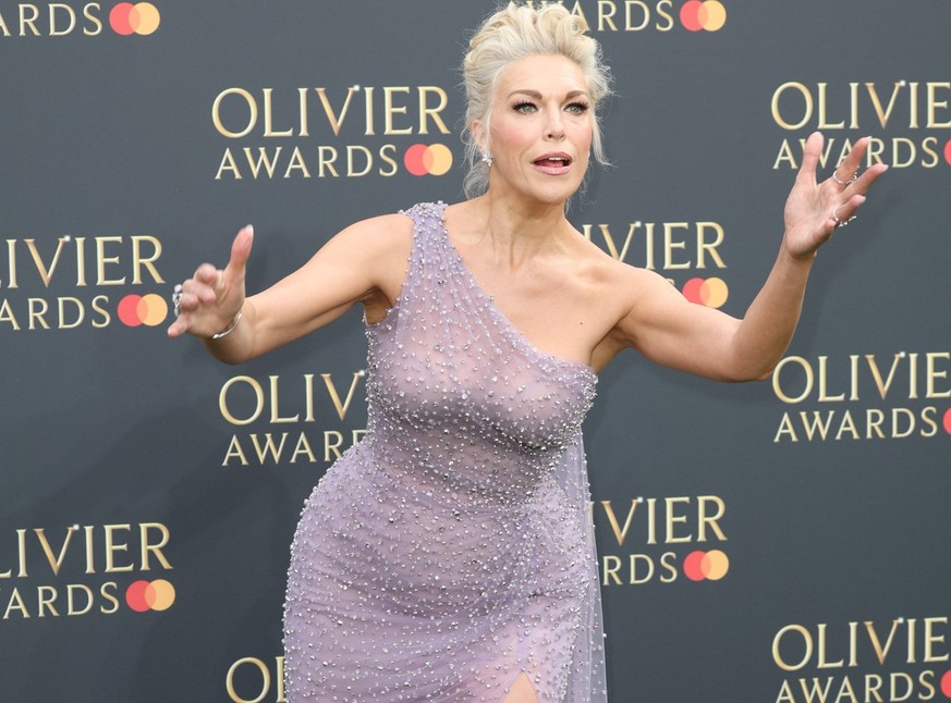 . 14/04/2024. London, United Kingdom. Hannah Waddingham arriving at the Olivier Awards in London. PUBLICATIONxINxGERxSUIxAUTxHUNxONLY xStephenxLockx/xi-Imagesx IIM-25122-0013