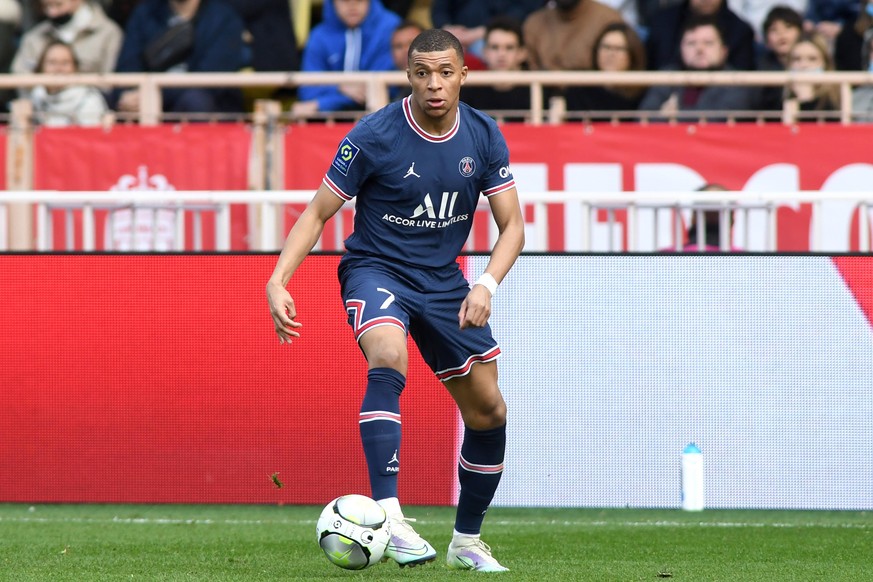 Kylian Mbappé spielt seit 2017 für Paris. Er kam aus Monaco.