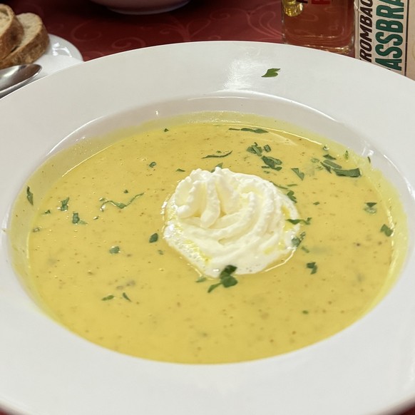 Monschauer Senfsuppe: Geschmacklich eine spannende Sache.