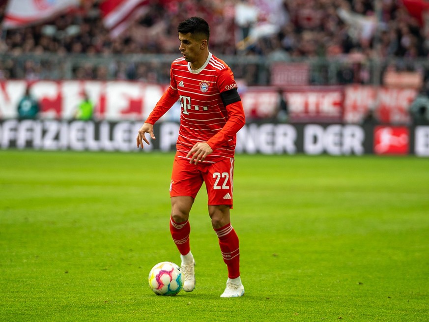 Joao Cancelo FC Bayern Muenchen, 22, GER, FC Bayern Muenchen vs. VFL Bochum, Fussball, Bundesliga, 20. Spieltag, Spielzeit 2022/2023, 10.02.2023, DFB/DFL regulations prohibit any use of photographs as ...