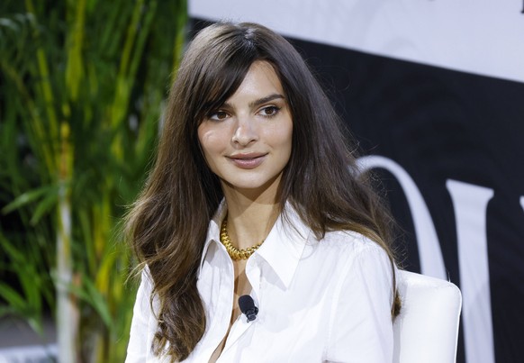 Emily Ratajkowski, Entrepreneur, Writer, Actress, Model and Activist is interviewed by Tory Burch, Executive Chairman &amp; Chief Creative Officer, Tory Burch at the Forbes Power Women s Summit on Thu ...
