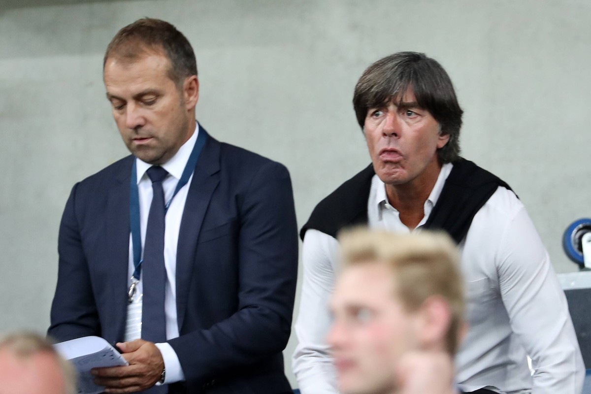 Damals Kollegen bei der Nationalmannschaft: Hansi Flick (l.) und Jogi Löw.