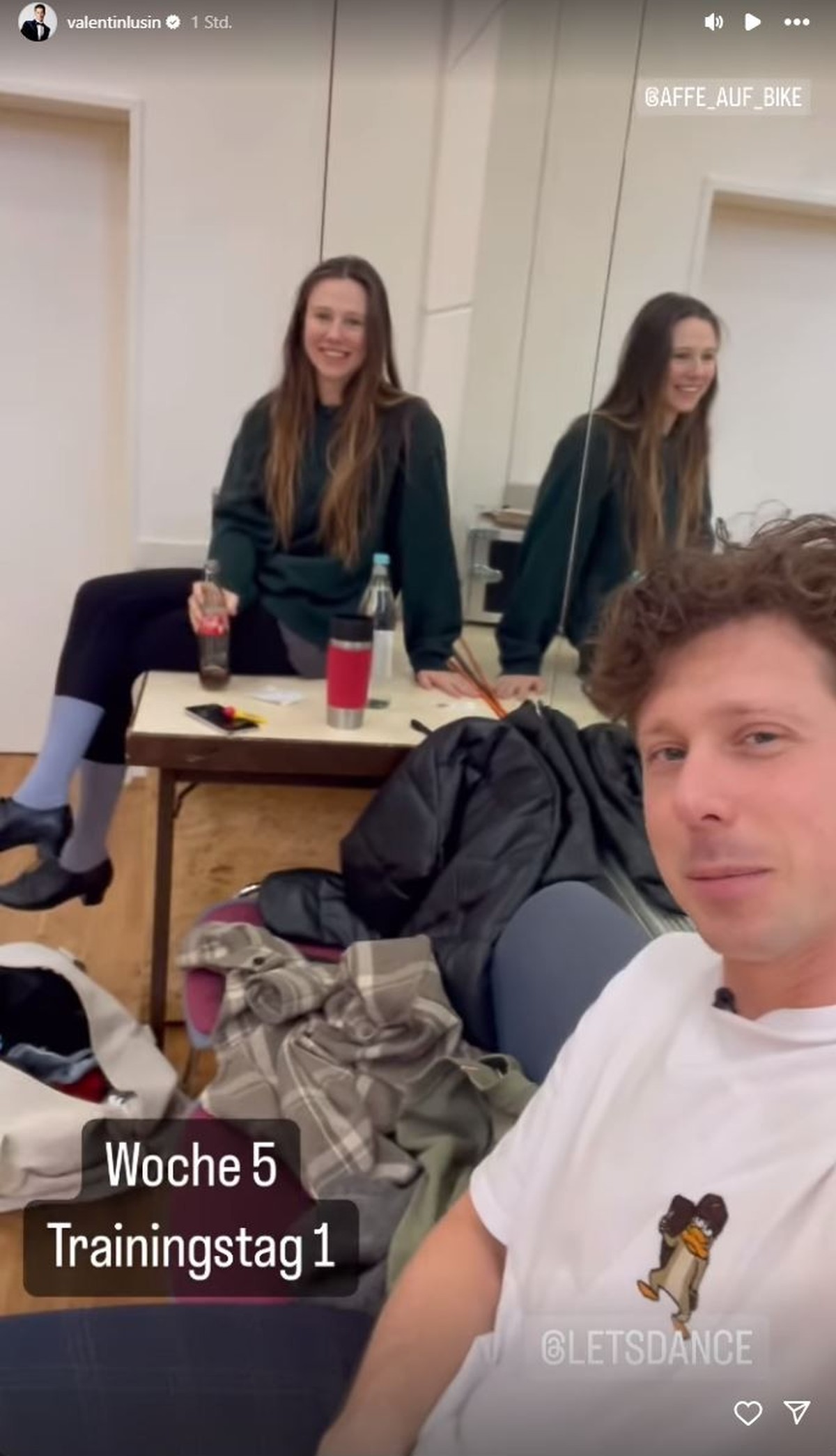 Ann-Kathrin und Valentin sind wieder gemeinsam im Training.