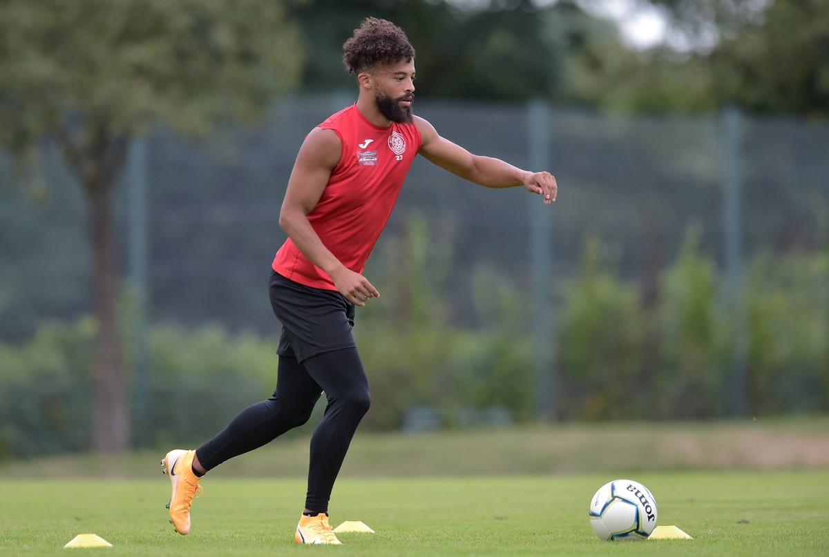 Fu�ball Herren Regionalliga West Saison 2022/2023 Training SG Wattenscheid 09 am 28.07.2022 auf dem Sportplatz Espeloh in Bochum-Wattenscheid Kim Sane SG Wattenscheid 09 Niedersachsen Deutschland *** ...