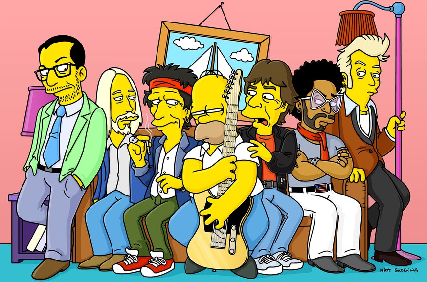 Homer und jede Menge Musik-Prominenz.