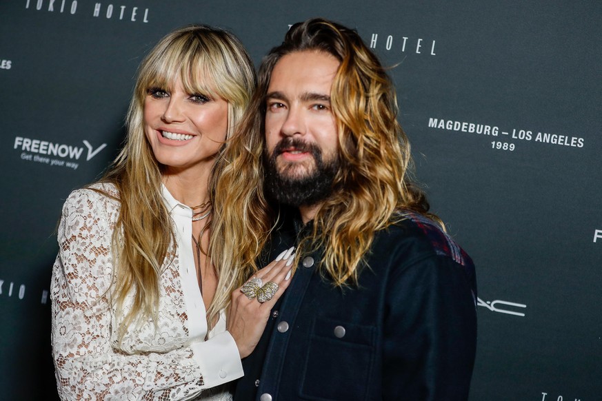 Heidi Klum und Mann Tom Kaulitz kommen zum Tokio Hotel-Event in Berlin. Am Freitag veröffentlicht Tokio Hotel die neue Single &quot;Here comes The Night&quot; und gleichzeitig wird das zusammen mit ei ...