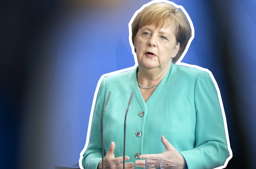 Bundeskanzlerin Angela Merkel, CDU, aufgenommen waehrend einer Pressekonferenz im Bundeskanzleramt. Berlin, 30.04.2019. Berlin Deutschland *** Chancellor Angela Merkel CDU admitted during a press conf ...