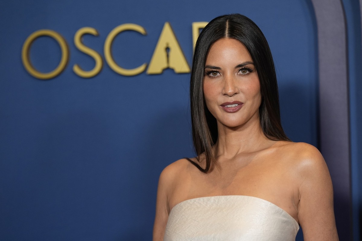 FILE - Olivia Munn arrives at the Governors Awards on Tuesday, Jan. 9, 2024, at the Dolby Ballroom in Los Angeles. When Munn revealed in March 2024 that she was diagnosed with breast cancer and had a  ...