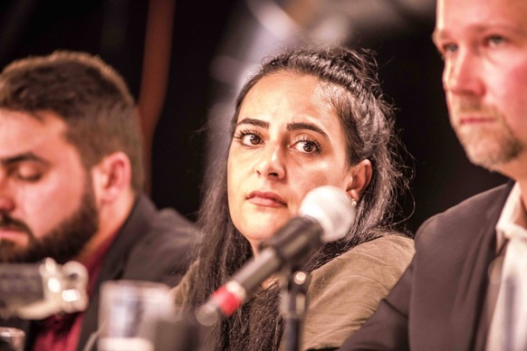 July 10, 2018 - Munich, Bavaria, Germany - Gamze Kubasik (daughter of Dortmund murder victim Mehmet Kubasik). One day before the so-called â€oeTag X†(Day X) where the decision against alleged neo-n ...