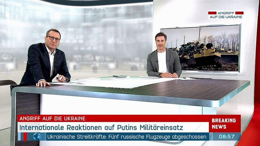 Christoph Teuner und Marco Schreyl berichten für RTL von dem Krieg im Osten Europas.