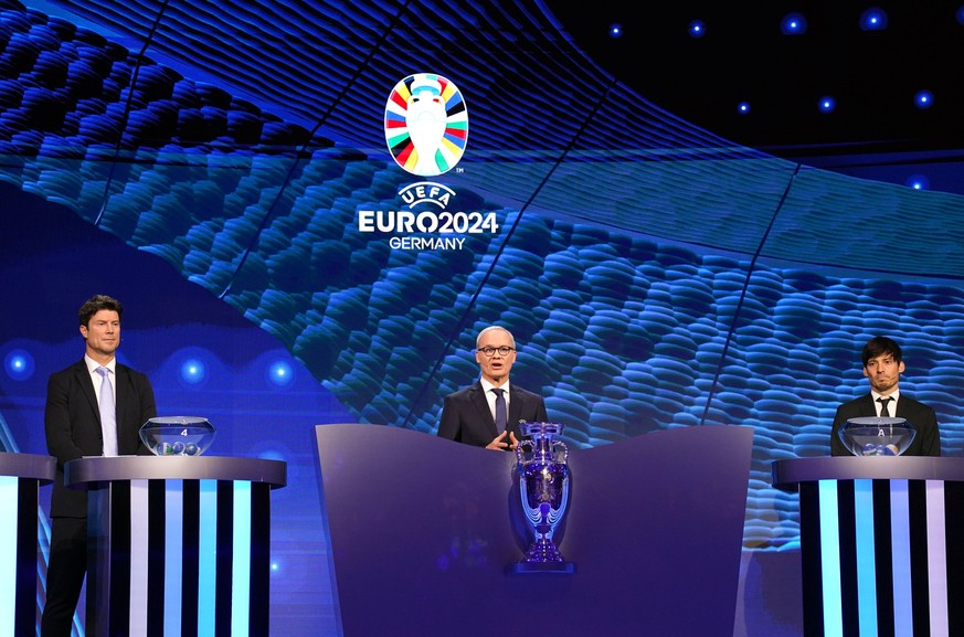 UEFA EURO, EM, Europameisterschaft,Fussball 2024 Draw - Elbphilharmonie Hamburg UEFA Deputy General Secretary Giorgio Marchetti during the UEFA Euro 2024 draw at the Elbphilharmonie in Hamburg, German ...