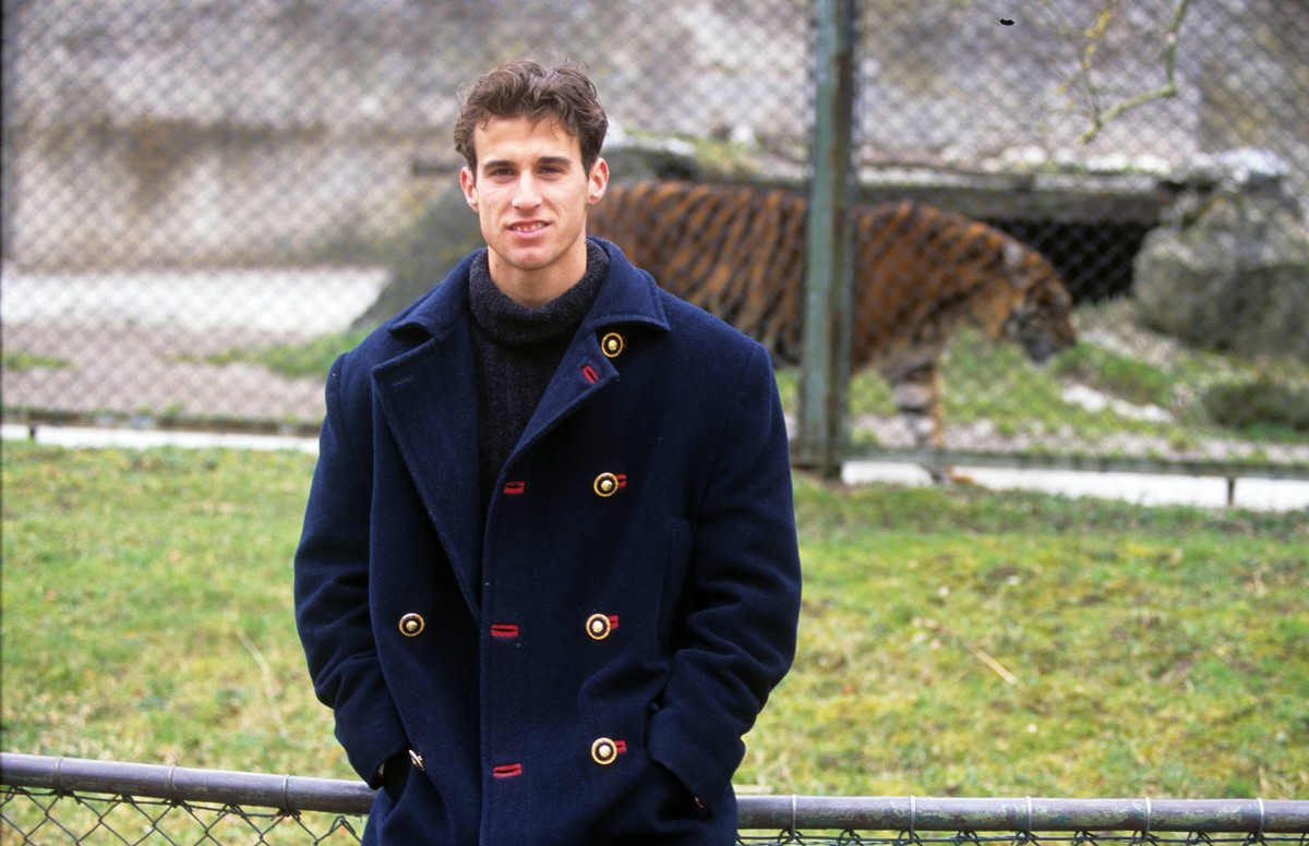 Mehmet Scholl fotografiert am 15.5.1995 in Muenchen beim FC Bayern.