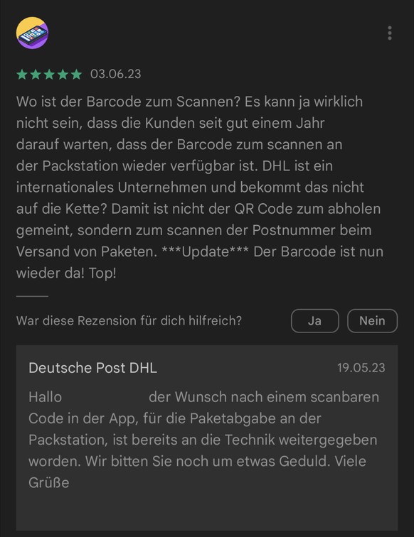 Das Unternehmen reagierte auf die Kritik.