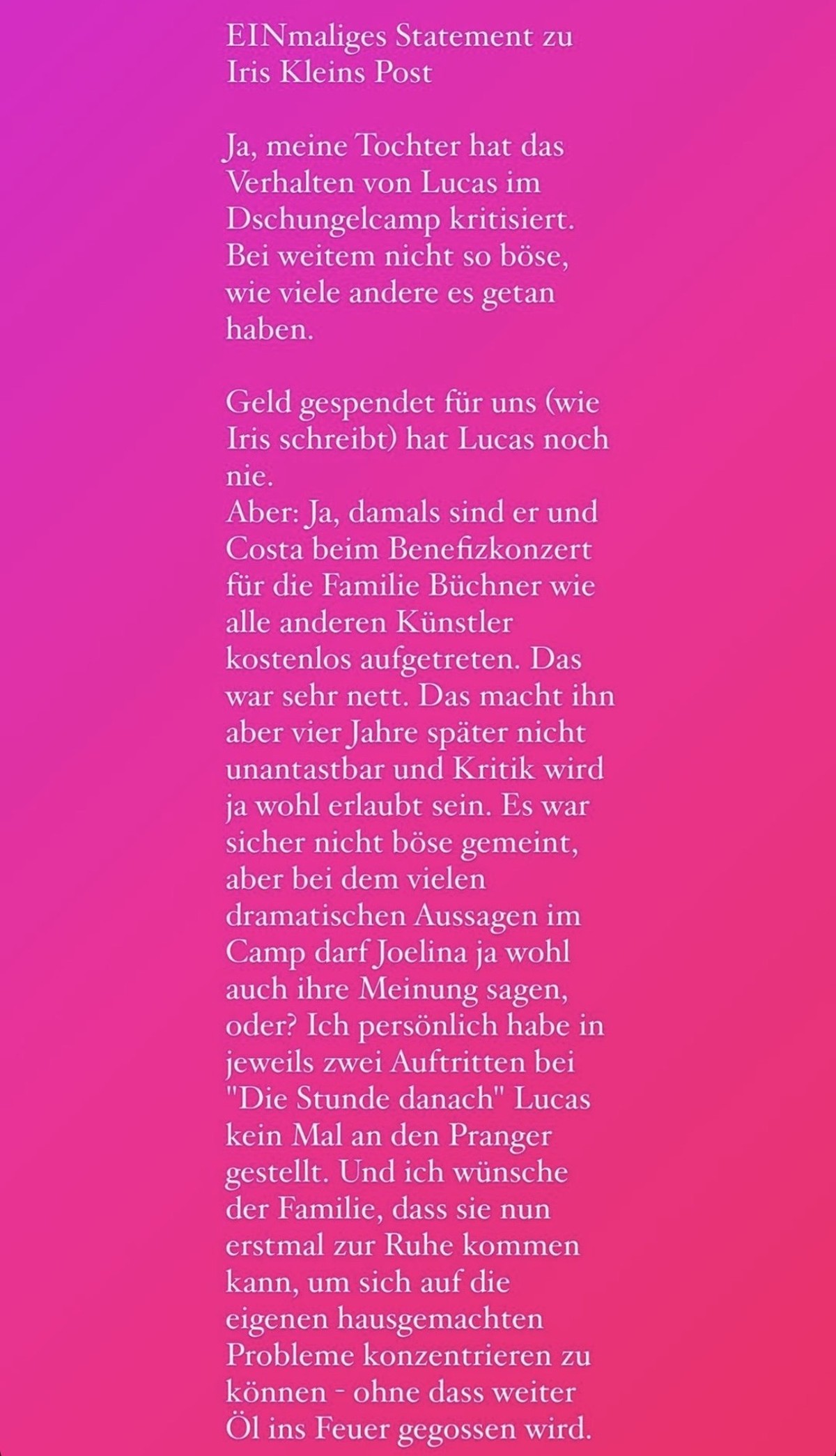 Danni Büchner Streit mit Iris Klein