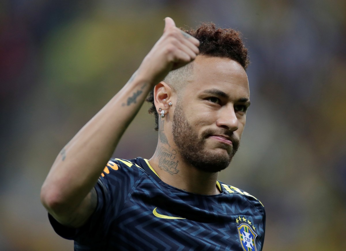 Soccer Football - International Friendly - Brazil v Qatar - Mane Garrincha Stadium, Brasilia, Brazil - June 5, 2019 Brazil’s Neymar during the warm up REUTERS/Ueslei Marcelino