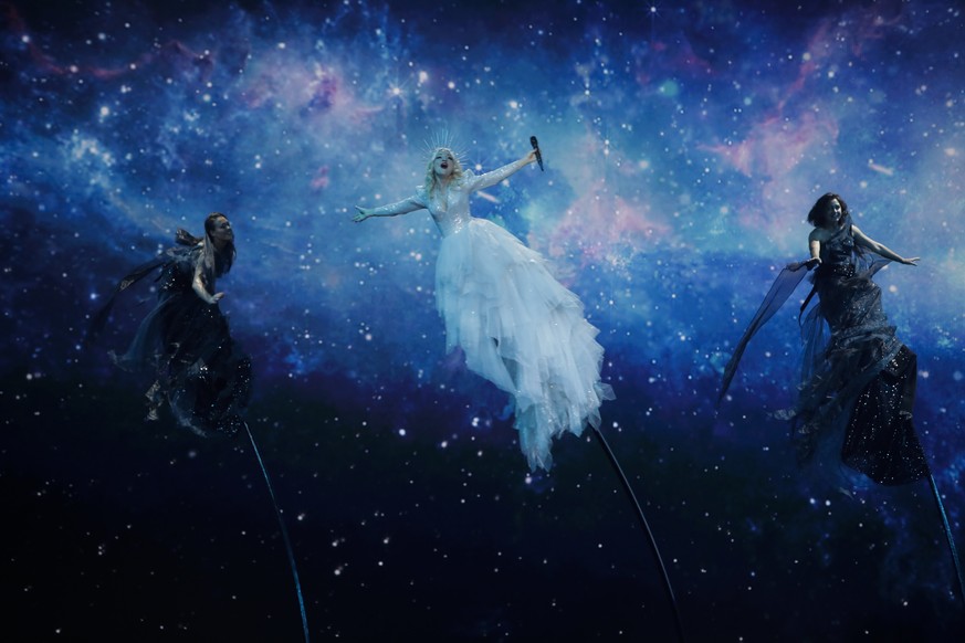 Märchenhaft: Der Auftritt Australiens beim ESC erinnert an Prinzessin Elsa aus "Frozen"