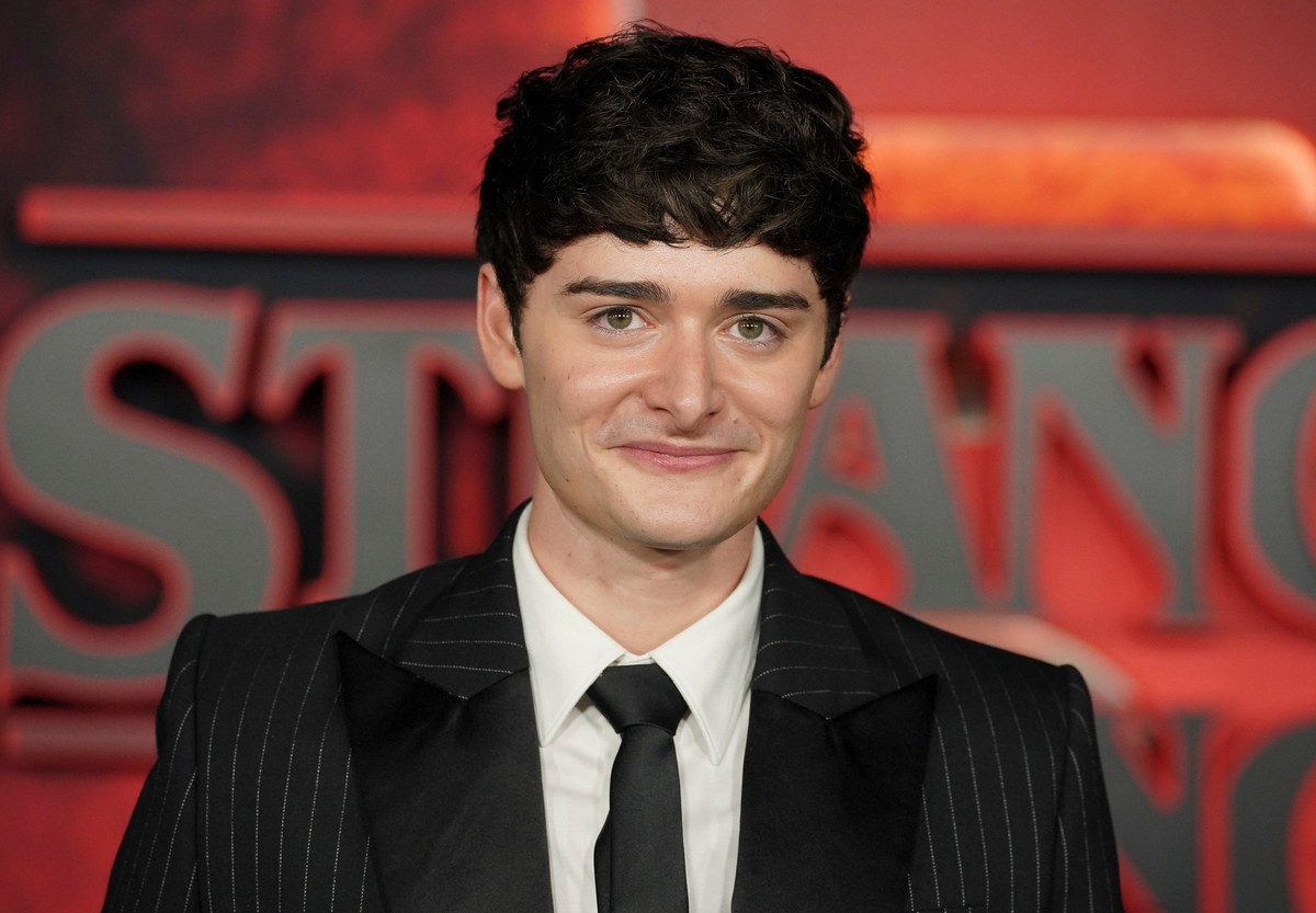 Noah Schnapp arrives at the world premiere of the fifth season of &quot;Stranger Things&quot; on Thursday, Nov. 6, 2025, at TCL Chinese Theatre in Los Angeles. (Photo by Jordan Strauss/Invision/AP)