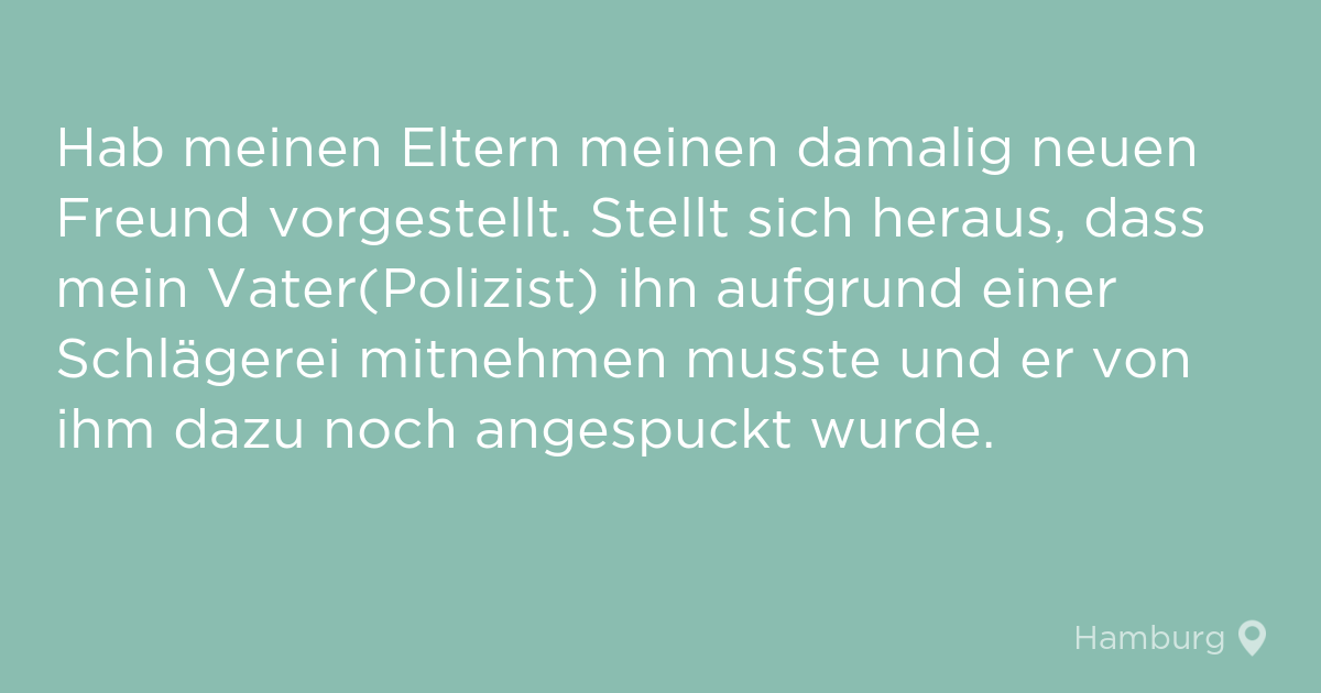 Das Gesicht des Vaters hätten wir gerne gesehen.