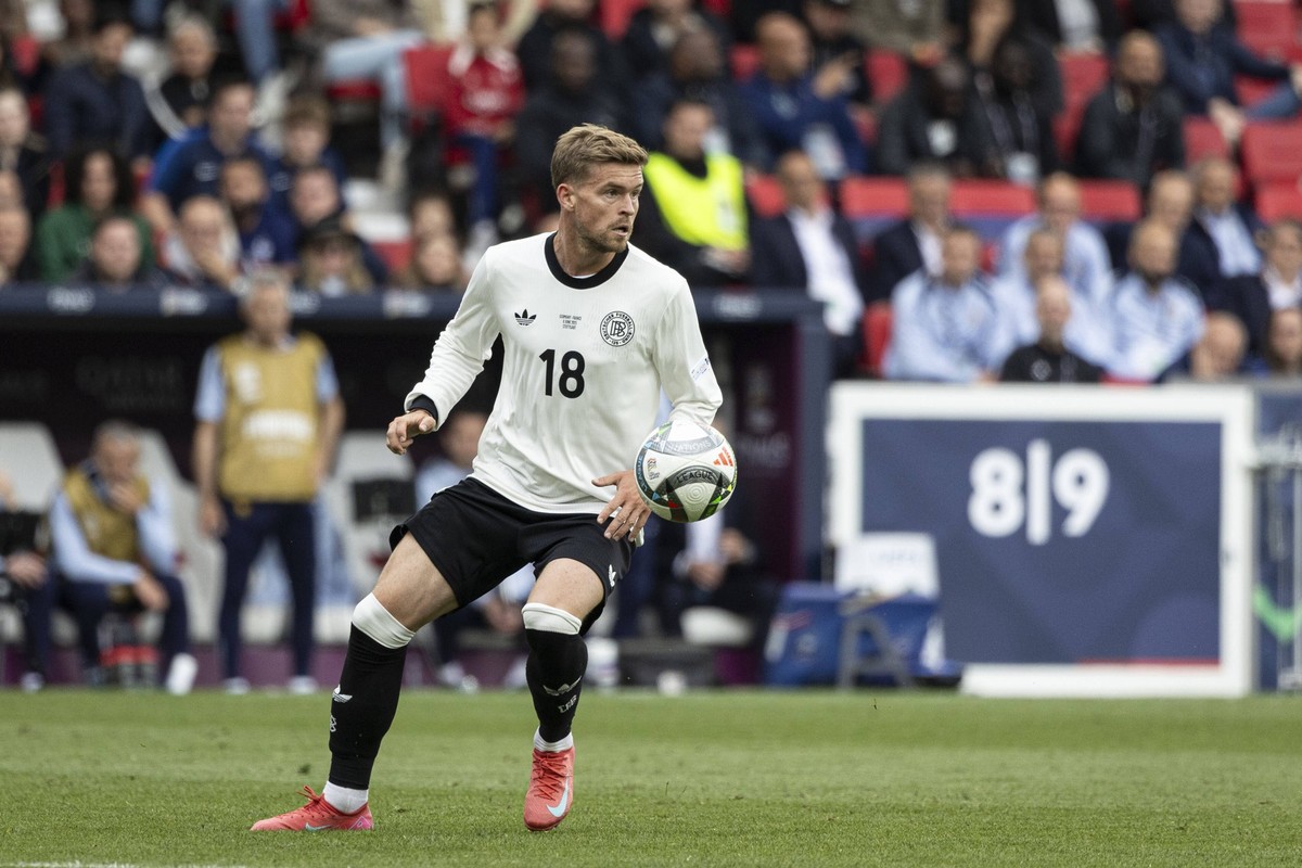 FOOTBALL : The UEFA Nations League third place play-off football match between Germany and France in Stuttgart, southwestern Germany on June 8, 2025. Maximilian Mittelst�dt 18 PUBLICATIONxNOTxINxFRAxB ...