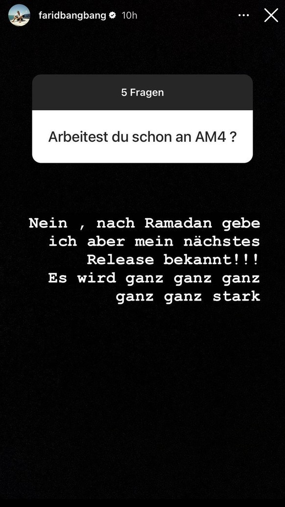 Farid Bang wird schon bald sein neues Release veröffentlichen.