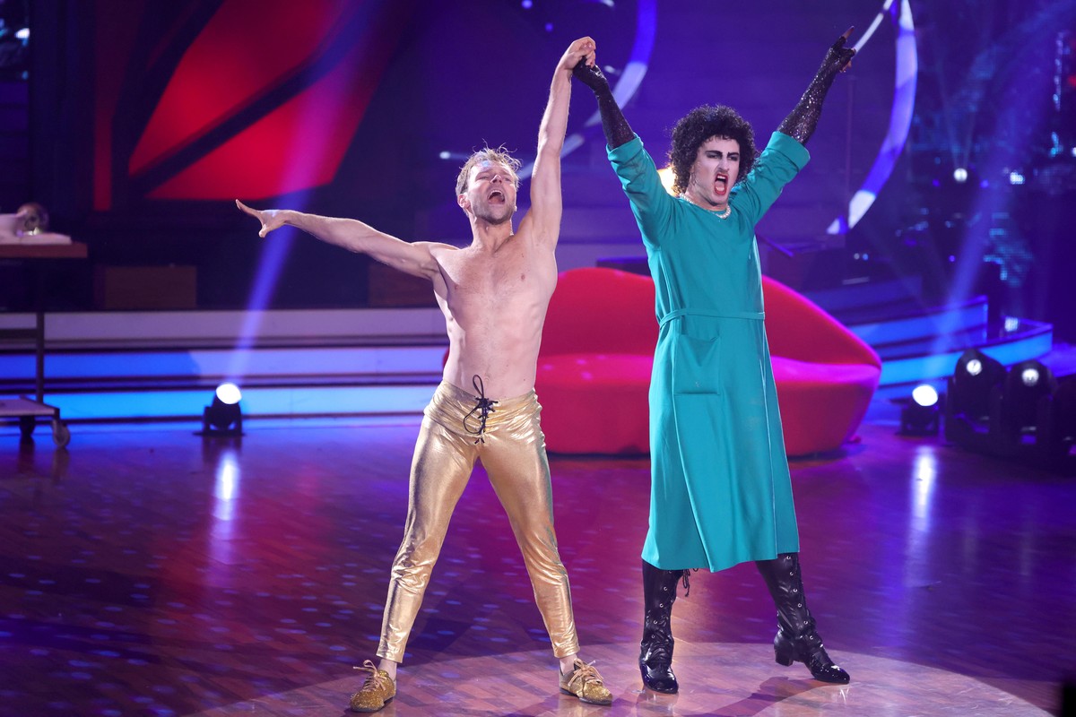 COLOGNE, GERMANY - MAY 28: Nicolas Puschmann and Vadim Garbuzov perform on stage during the final show of the 14th season of the television competition &quot;Let&#039;s Dance&quot; on May 28, 2021 in  ...