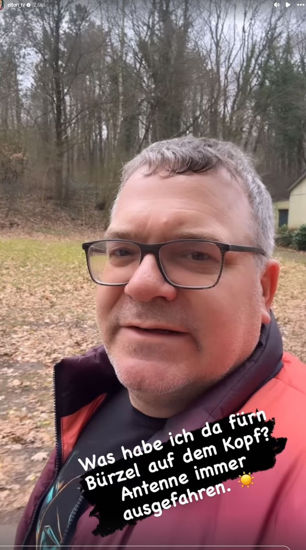 Elton teilt ein Update nach einem stressigen Wochenende.