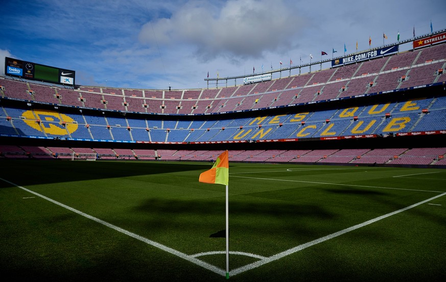 BARCELONA, SPAIN - OCTOBER 28: General view inside the stadium prior to the La Liga match between FC Barcelona Barca and Real Madrid CF at Camp Nou on October 28, 2018 in Barcelona, Spain. David Aliag ...