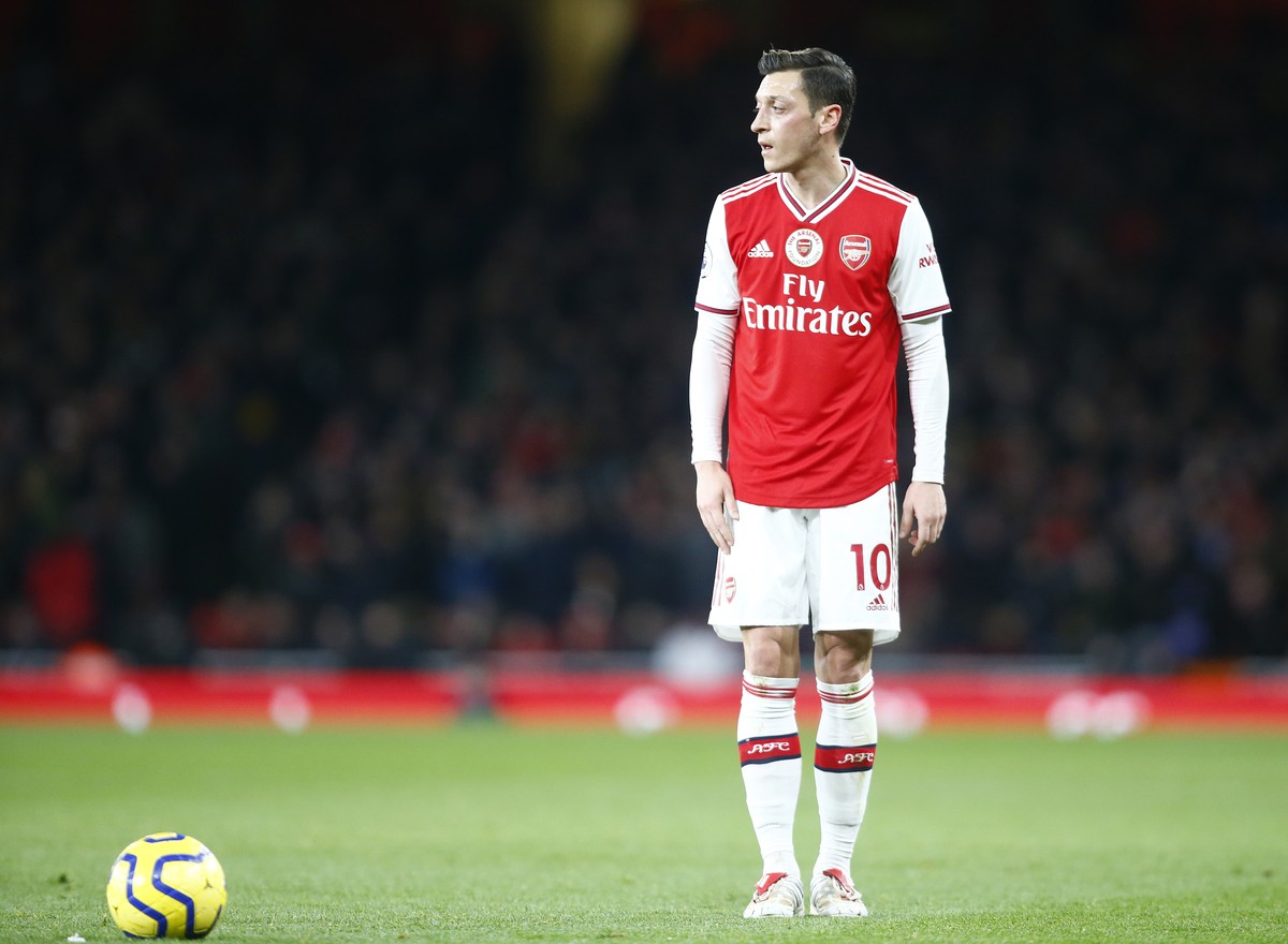 LONDON, United Kingdom, DECEMBER 15.Mesui Ozil of Arsenal during English Premier League between Arsenal and Manchester City at Emirates stadium , London, England on 15 December 2019. AFS/Espa-Images A ...