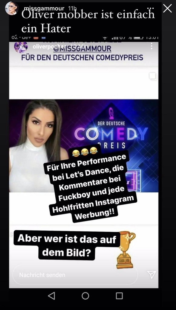 Diesen Beitrag des Comedians zeigt Senna ihren Followern.