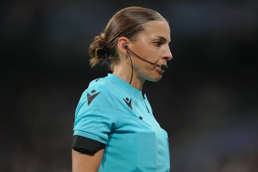 ESP: Real Madrid - Celtic FC. UEFA Champions League, group F. Date 6 The referee Stephanie Frappart during the UEFA Champions League match between Real Madrid v Celtic FC, Group F, played at Santiago  ...