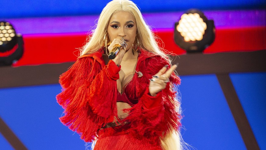 USA: Global Citizen Festival 2018 New York, NY - September 29, 2018: Cardi B performs on stage during 2018 Global Citizen Festival: Be The Generation in Central Park New York New York United States Ce ...