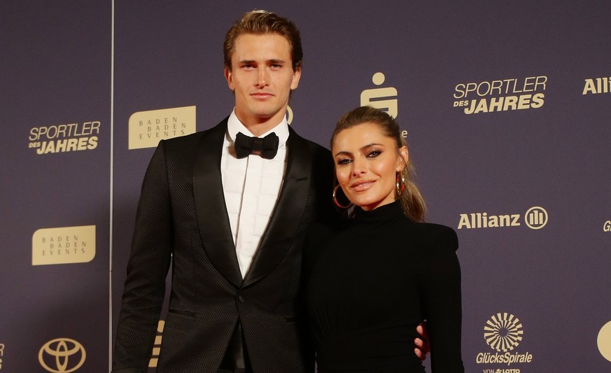 Baden-Baden , Ehrung Sportler des Jahres , Alexander Zverev und Sophia Thomalla Pressefoto Baumann / Hansj