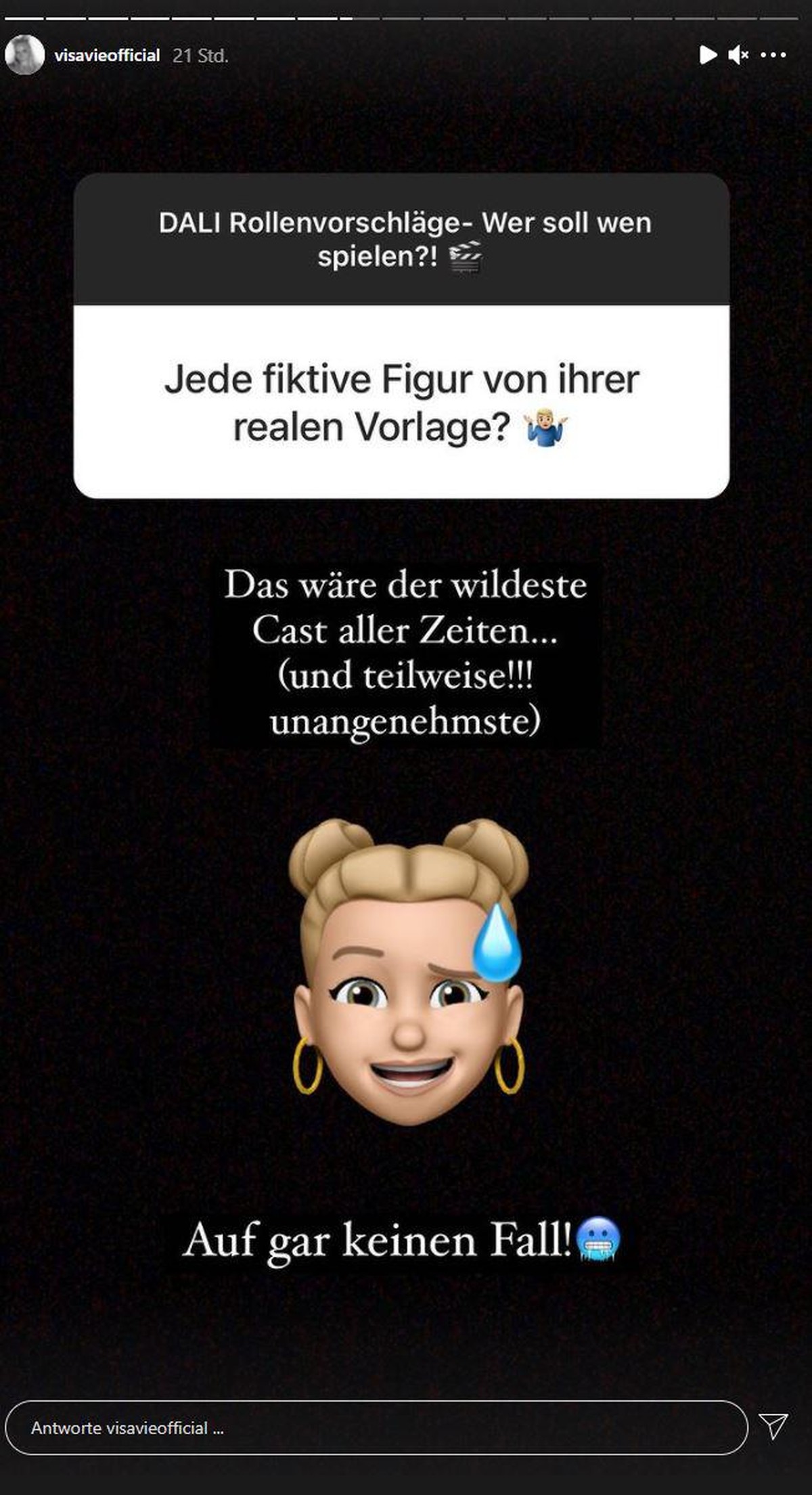 Visa Vie reagierte auf die Besetzungsvorschläge ihrer Instagram-Follower.