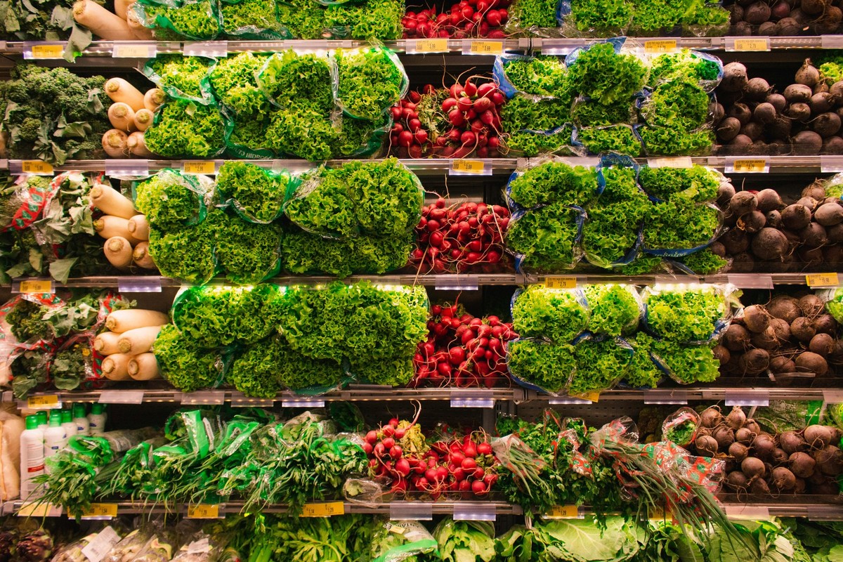 Supermarkt Gemüde grün
