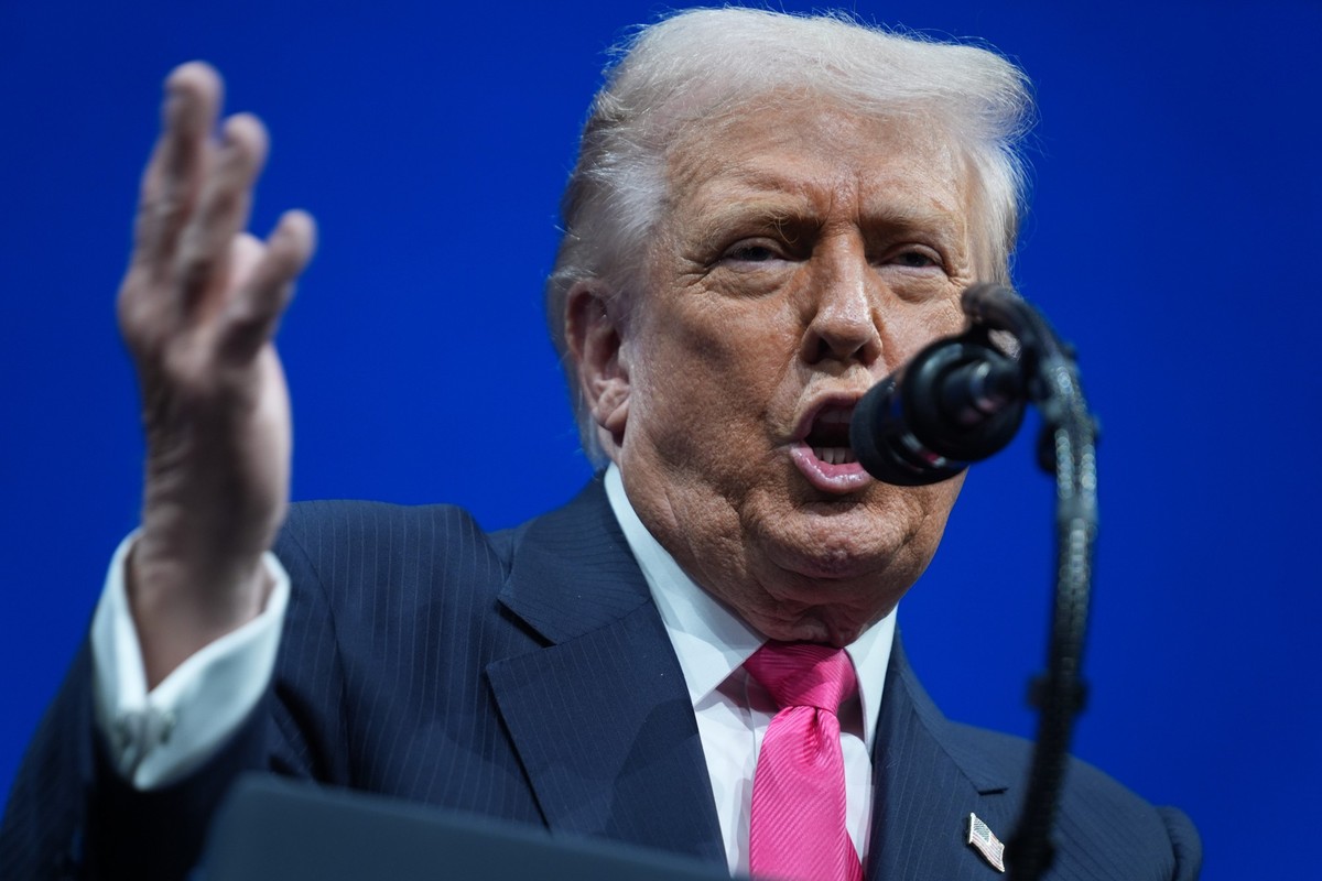 19.11.2025, USA, Washington: US-Präsident Donald Trump spricht während des Saudi Investment Forums im Kennedy Center. Foto: Evan Vucci/AP/dpa +++ dpa-Bildfunk +++