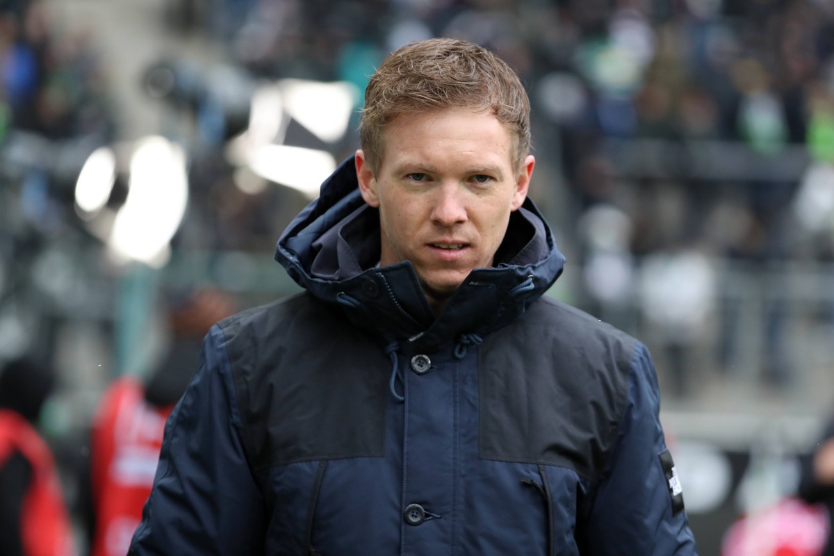 xuhx, Moenchengladbach, Borussia Park, 17.03.18, 1.Bundesliga - 27.Spieltag: Borussia Moenchengladbach - TSG 1899 Hoffenheim Bild: Trainer Julian Nagelsmann (Hoffenheim) Moenchengladbach *** xuhx Moen ...