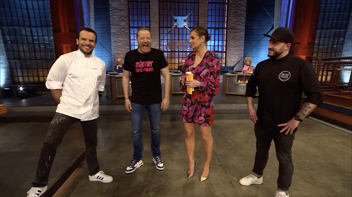 Steffen Henssler bekam es diesmal mit Mario Barth (2.v.l.) zu tun.