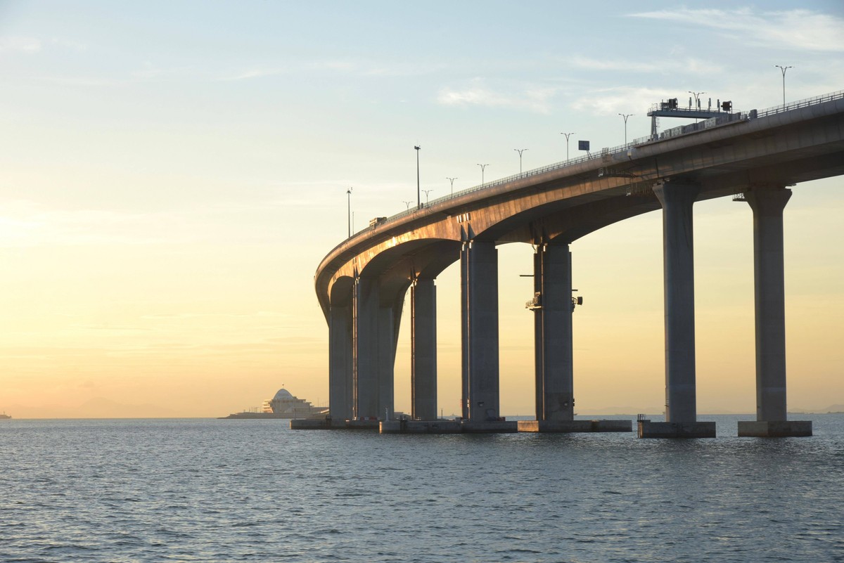 HONG KONG, CHINA - SEPTEMBER 18: Hong Kong-Zhuhai-Macao Bridge is seen on September 18, 2018 in Hong Kong, China. PUBLICATIONxINxGERxSUIxAUTxHUNxONLY Copyright: xVCGx CFP111167769669