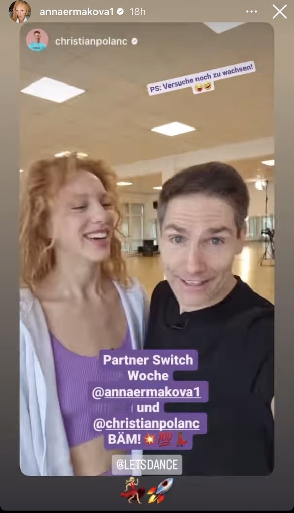 Anna und Christian zeigen sich gut gelaunt.